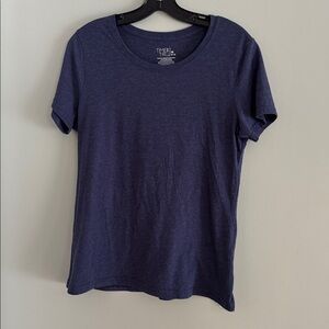 Time and Tru Dark Blue Casual Short Sleeve Tee T-Shirt Women’s Size Medium M